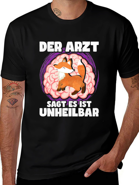 Fox Brain German Humor T-Shirt