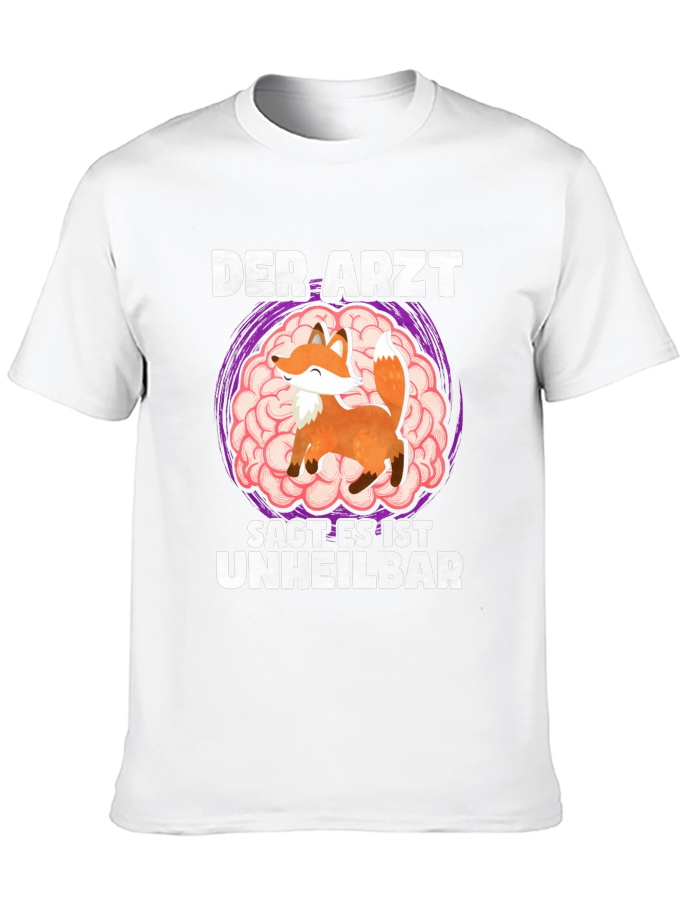 Fox Brain German Humor T-Shirt