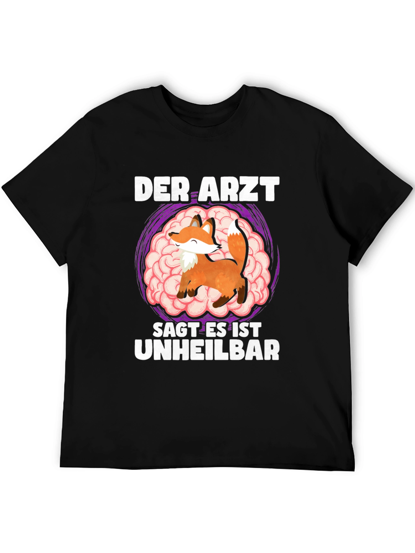 Fox Brain German Humor T-Shirt