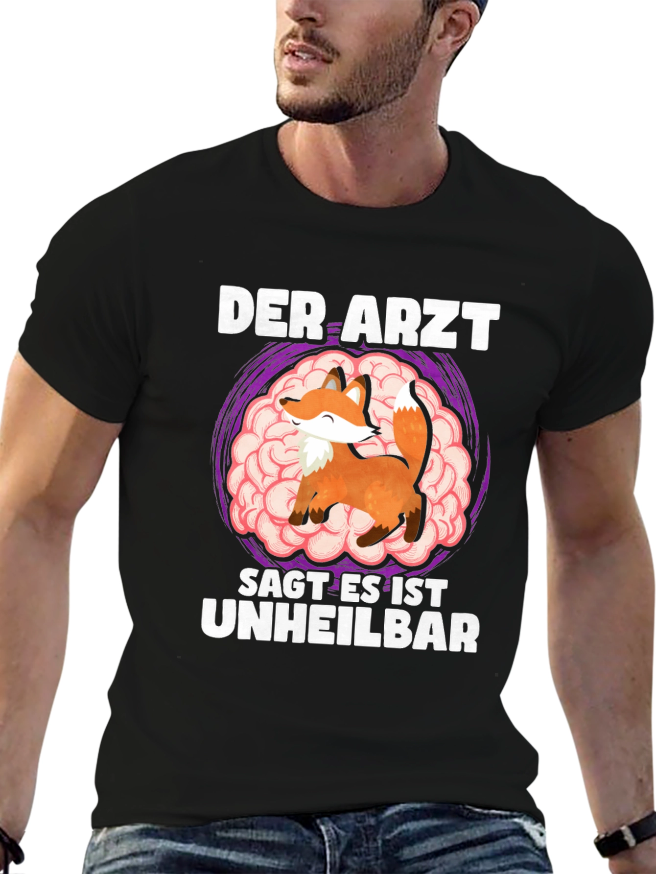 Fox Brain German Humor T-Shirt