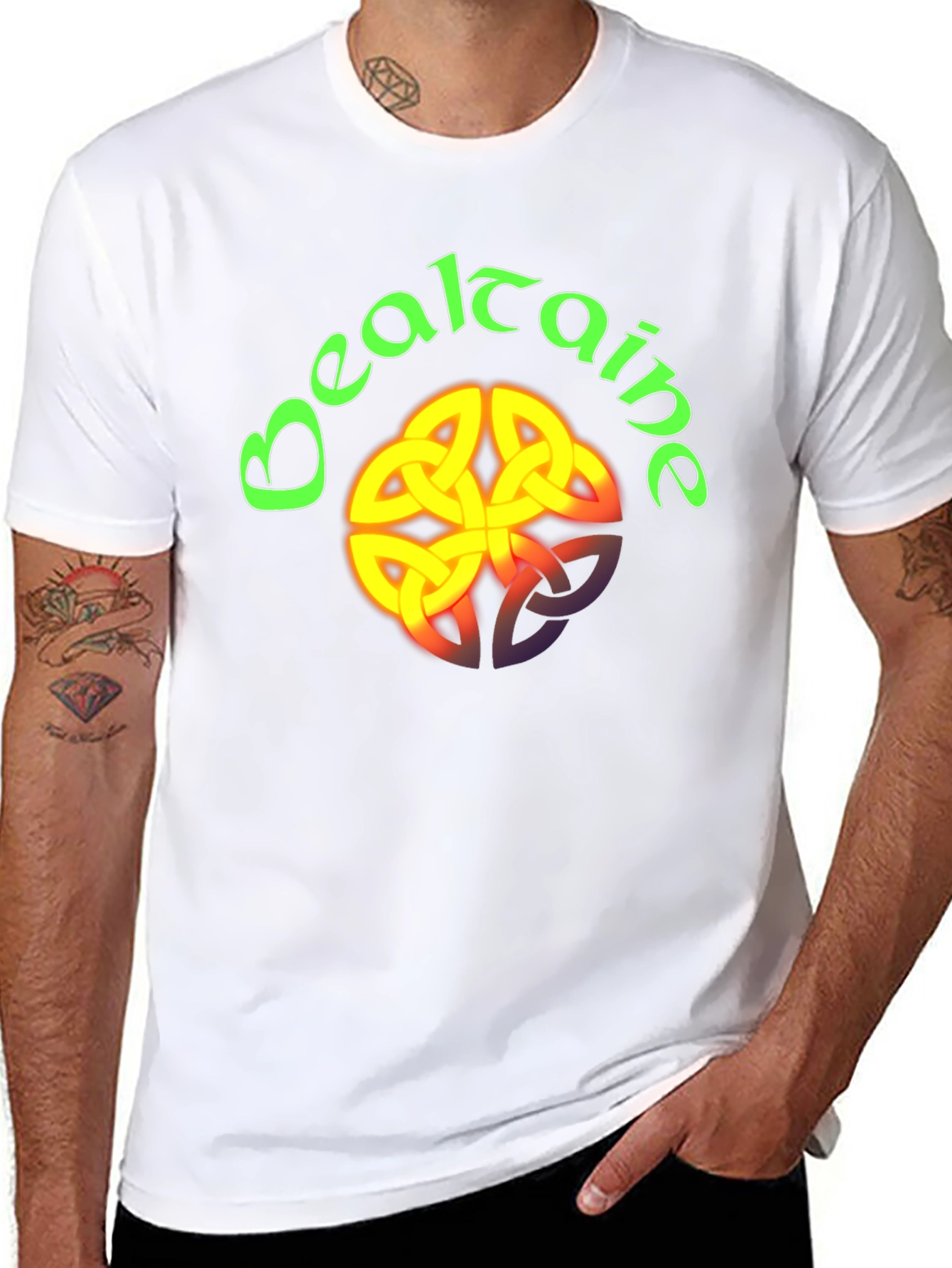 Beltane Celtic Knot T-Shirt - Black