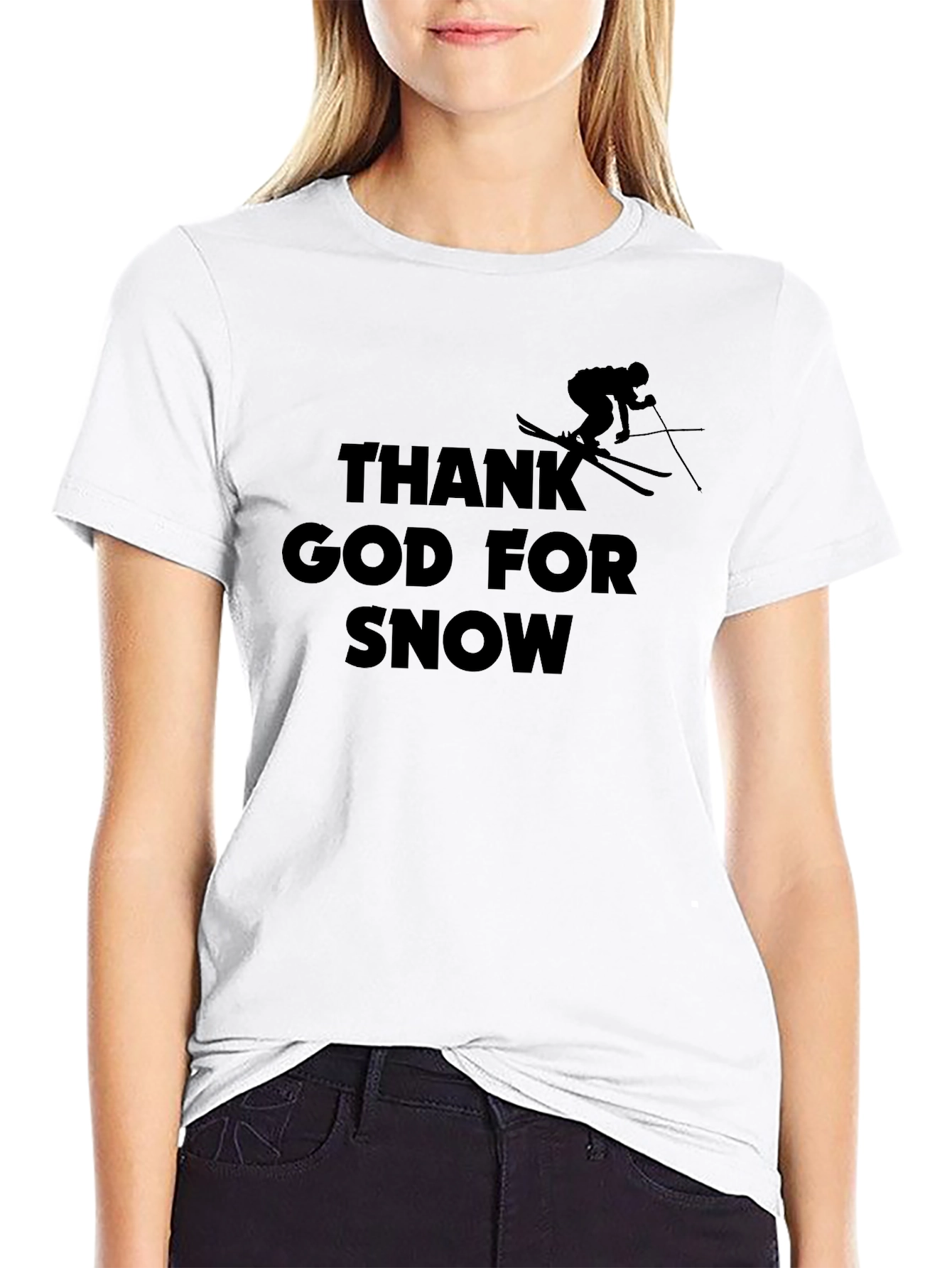 Thank God for Snow Ski T-Shirt