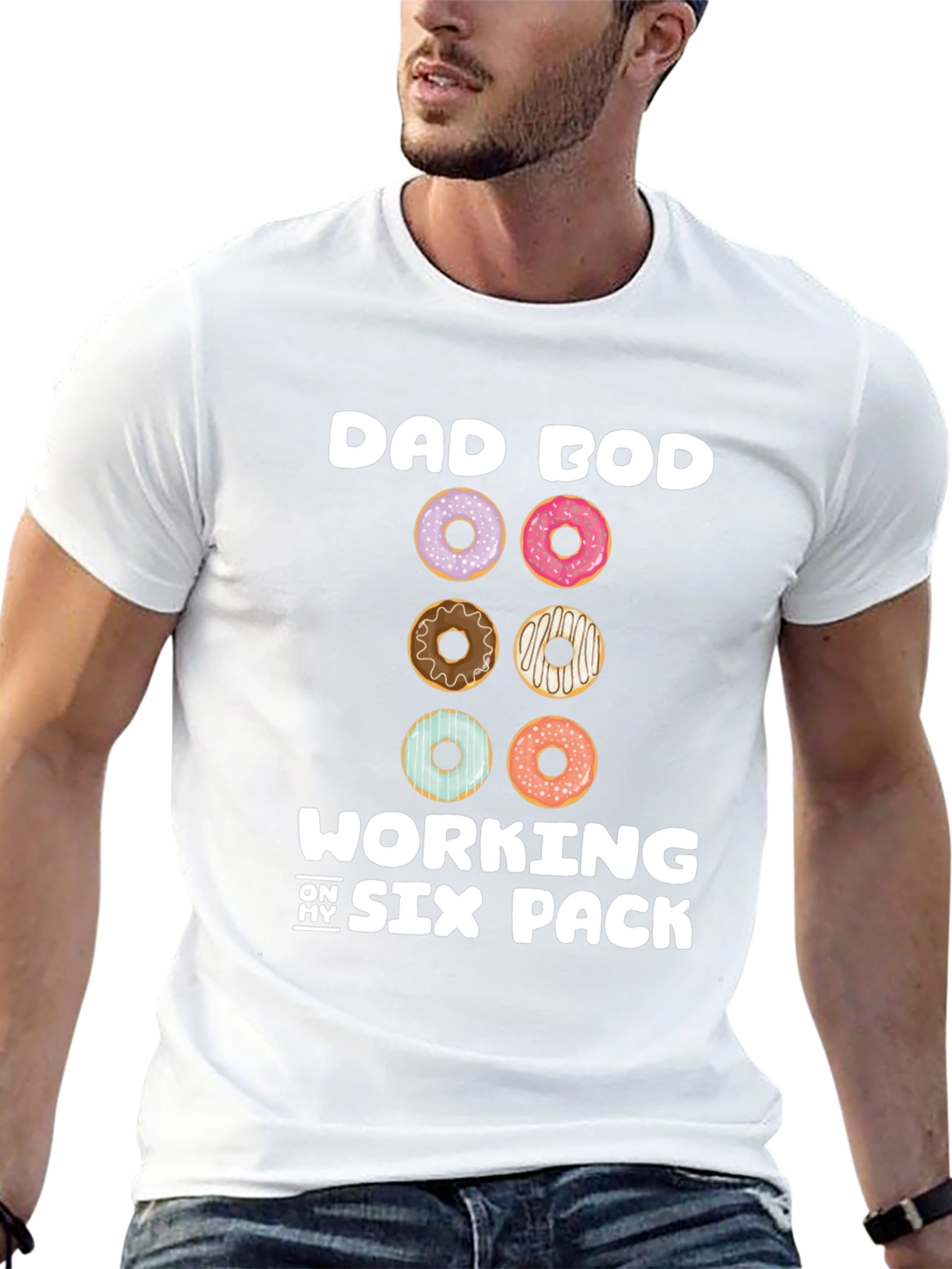 Dad Bod Six Pack Donut T-Shirt