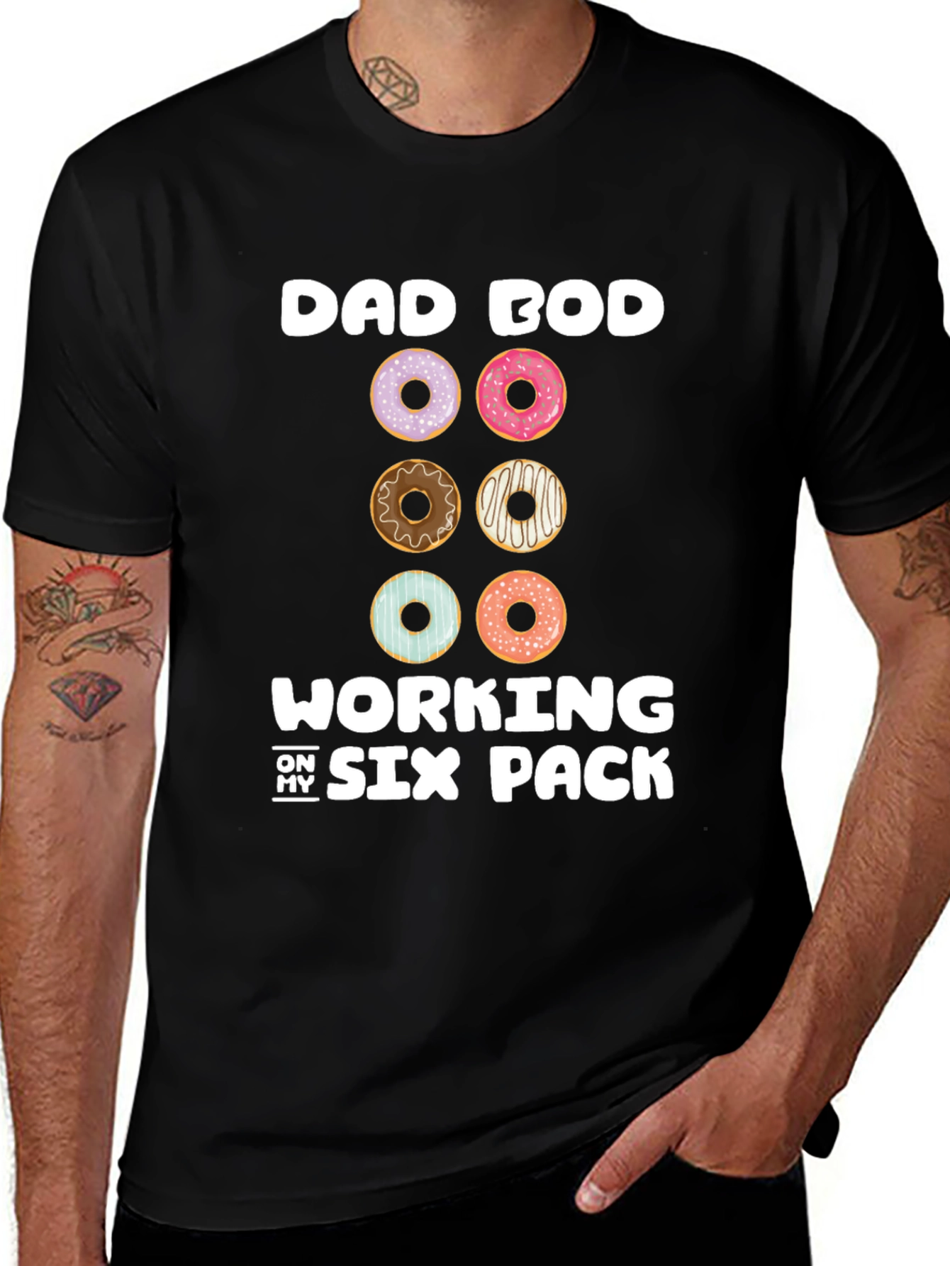 Dad Bod Six Pack Donut T-Shirt