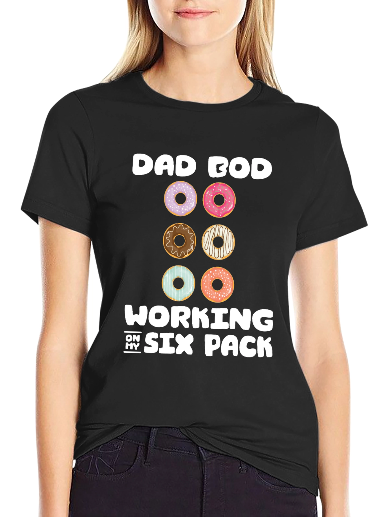 Dad Bod Six Pack Donut T-Shirt