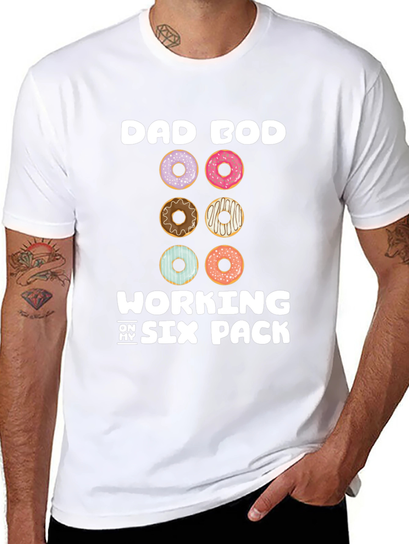 Dad Bod Six Pack Donut T-Shirt