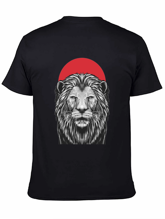 Lion Graphic Black T-Shirt