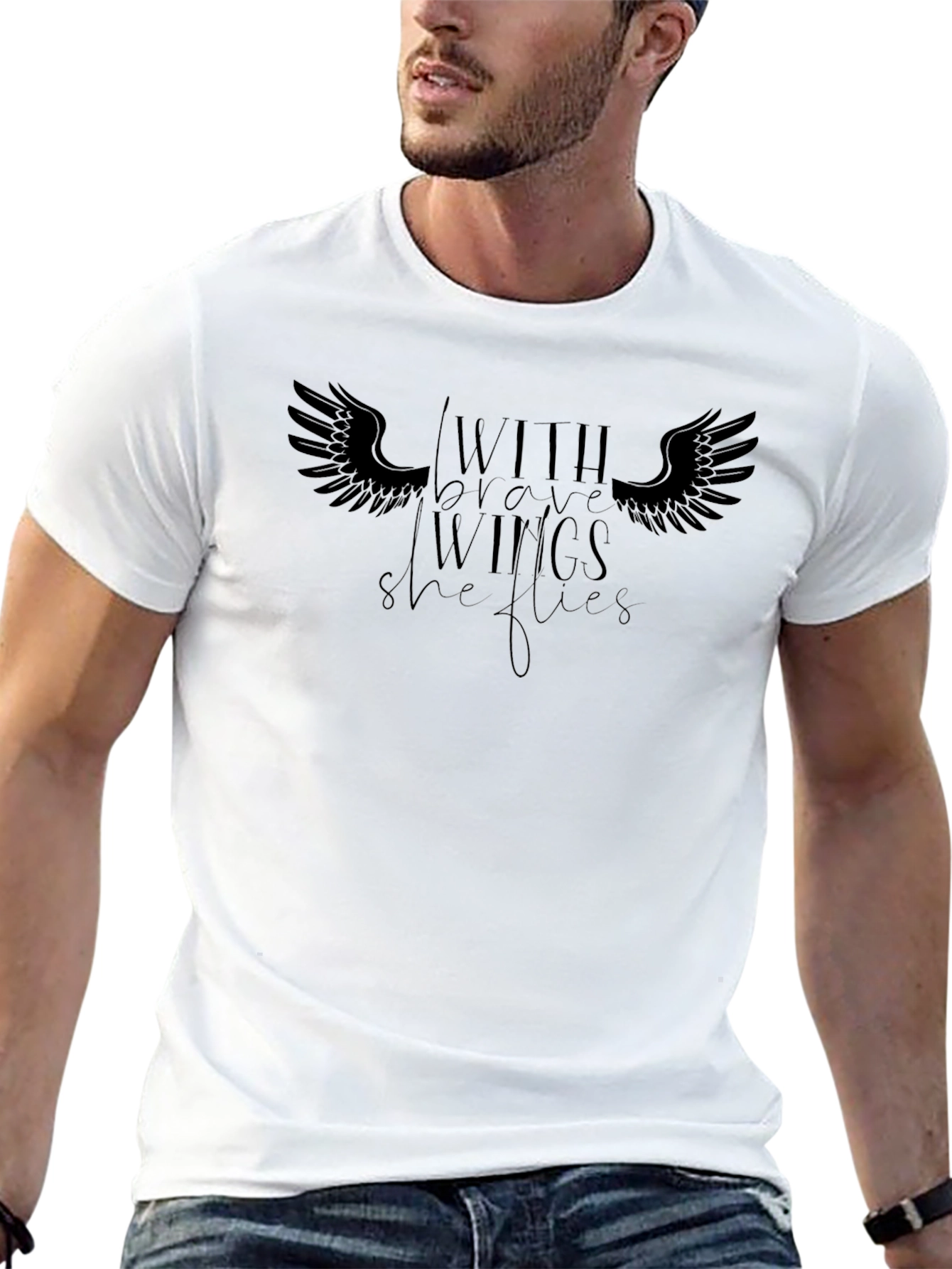 Brave Wings Graphic Tee - Unisex Fashion Shirt