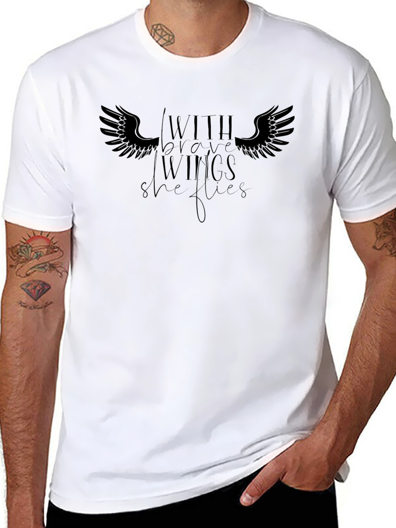 Brave Wings Graphic Tee - Unisex Fashion Shirt