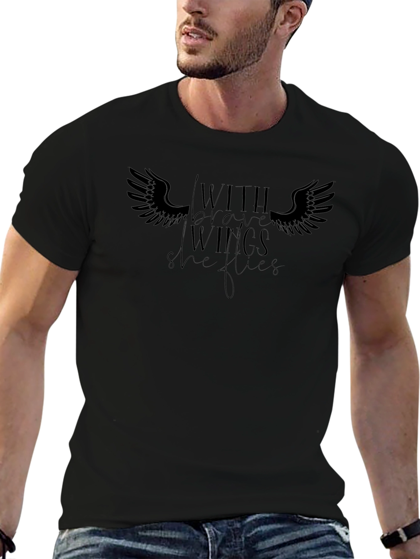 Brave Wings Graphic Tee - Unisex Fashion Shirt