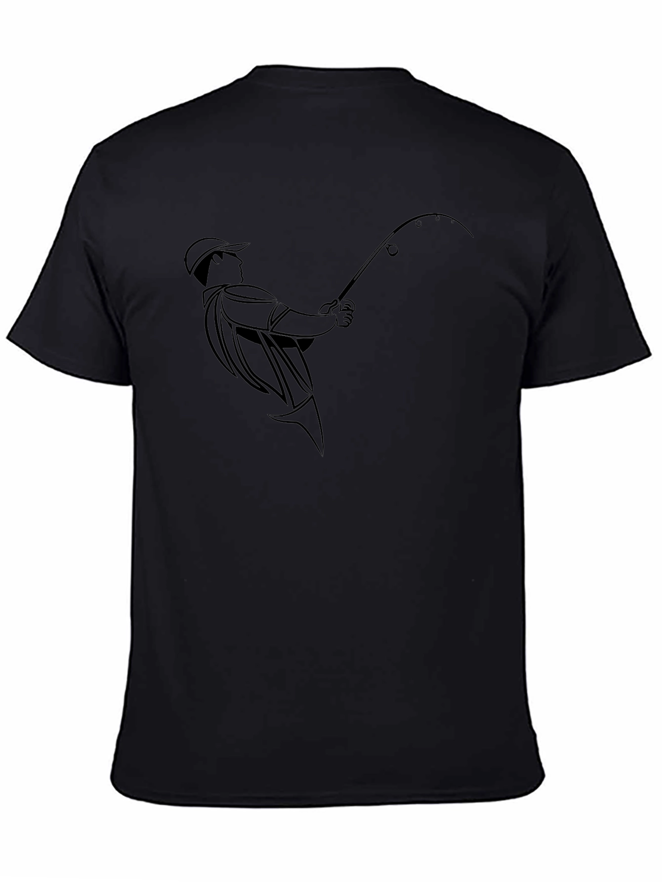 Fishing Enthusiast Black T-Shirt
