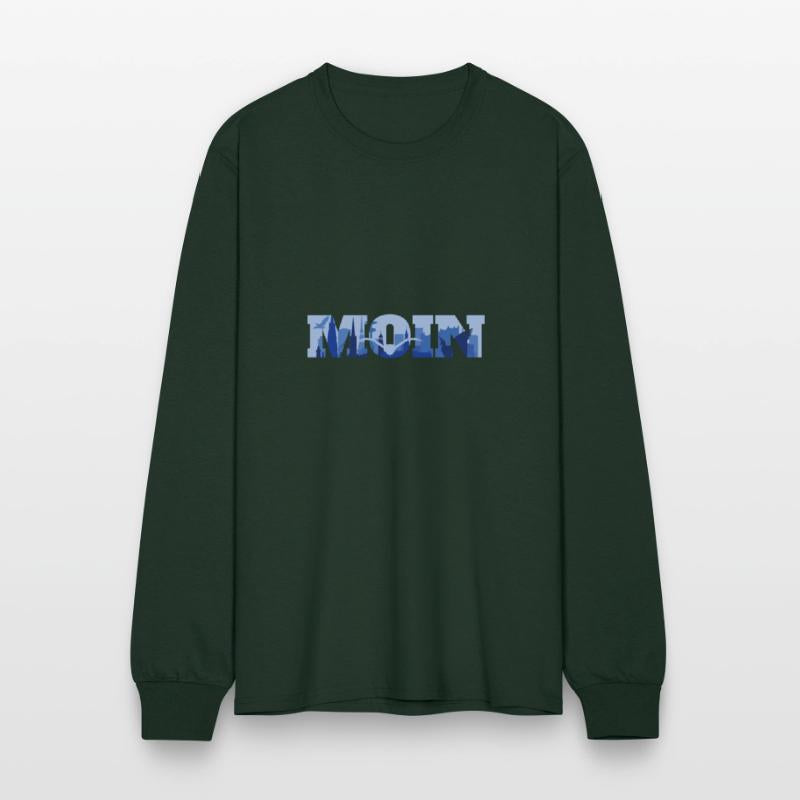 Moin Hamburg Skyline Silhouette Harbor Seagull Sea