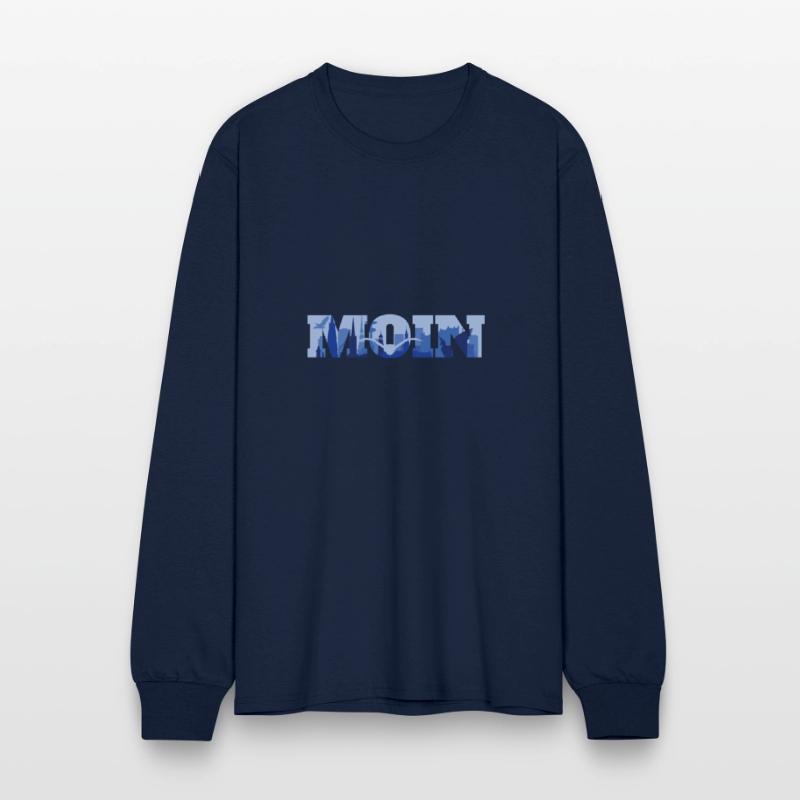 Moin Hamburg Skyline Silhouette Harbor Seagull Sea