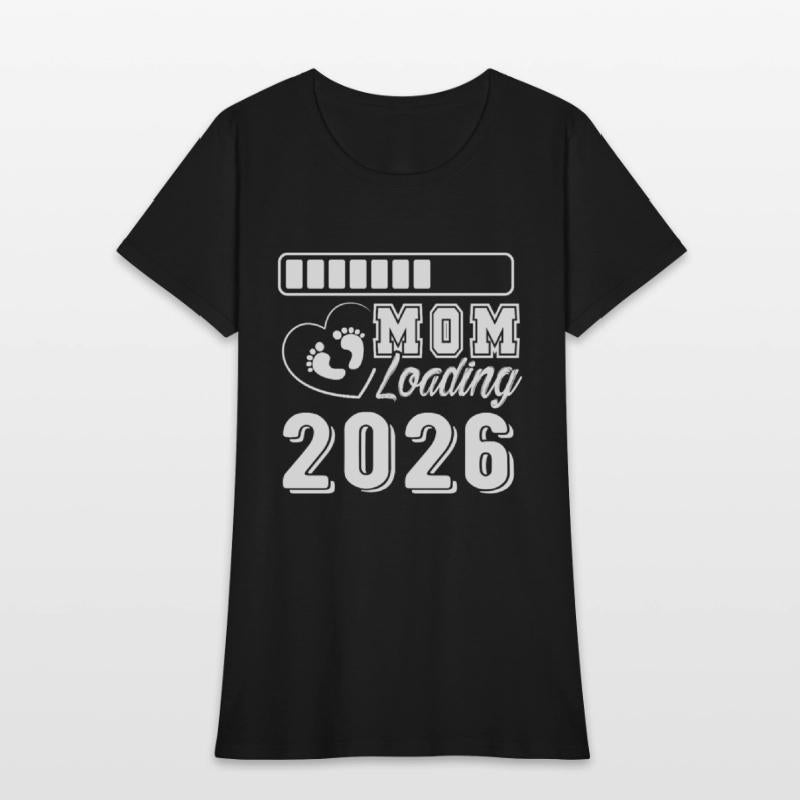 Mom Loading 2026 Baby Feet Heart Expecting