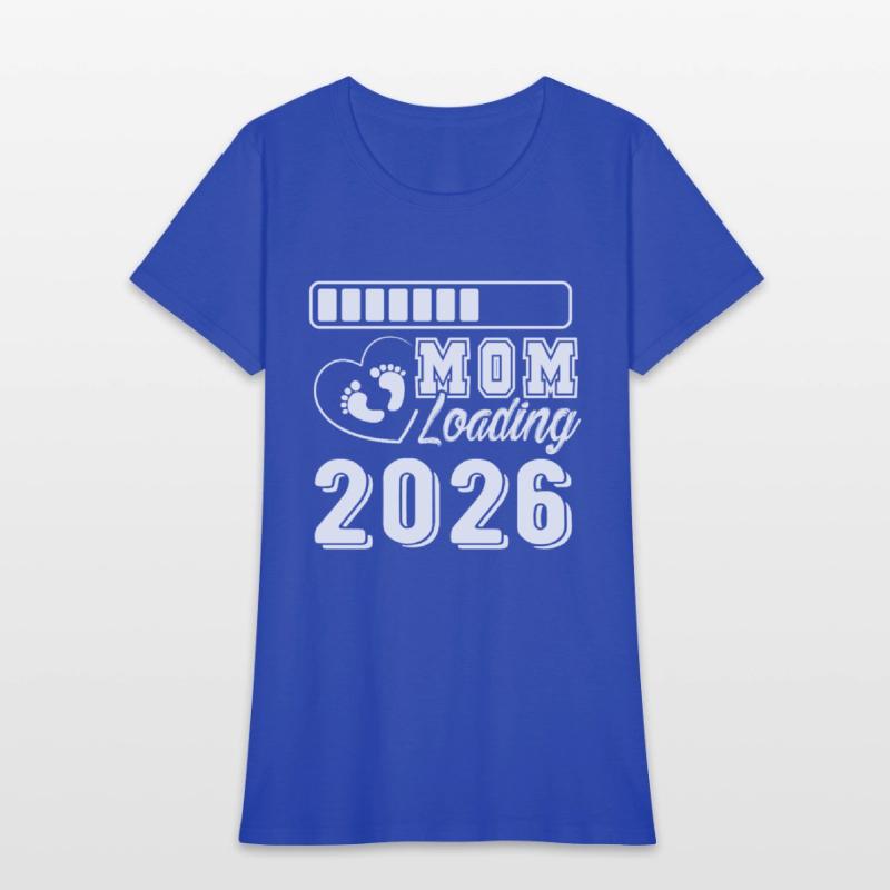 Mom Loading 2026 Baby Feet Heart Expecting