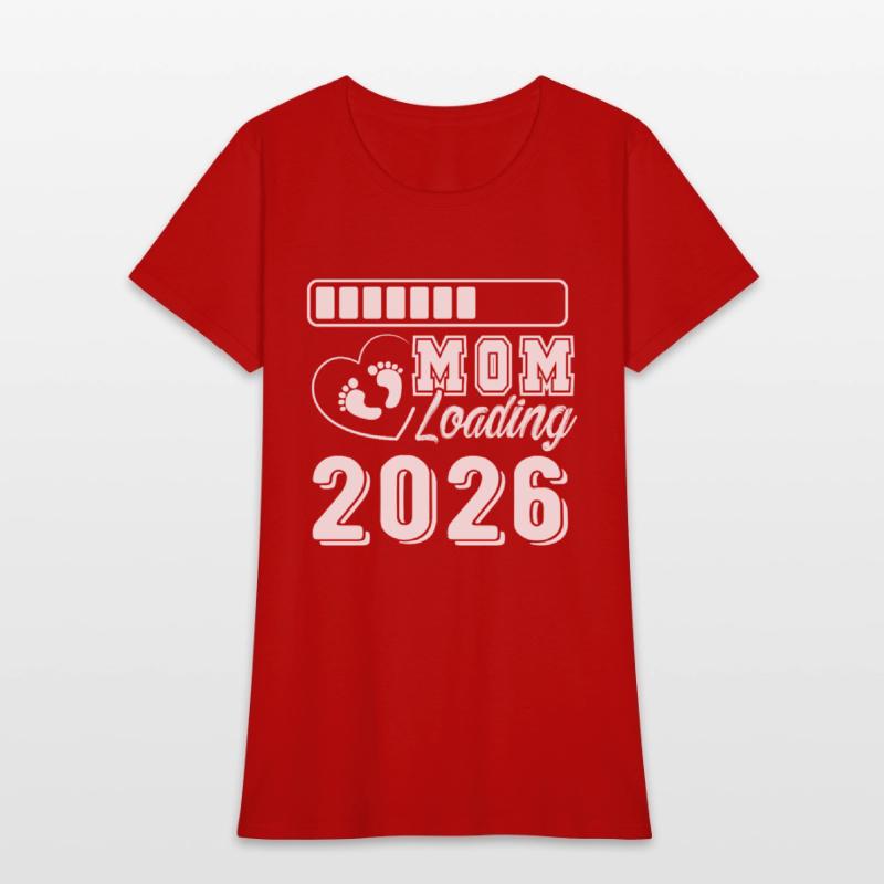 Mom Loading 2026 Baby Feet Heart Expecting