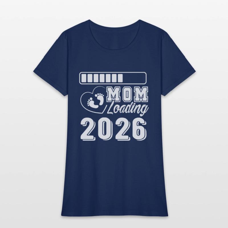 Mom Loading 2026 Baby Feet Heart Expecting