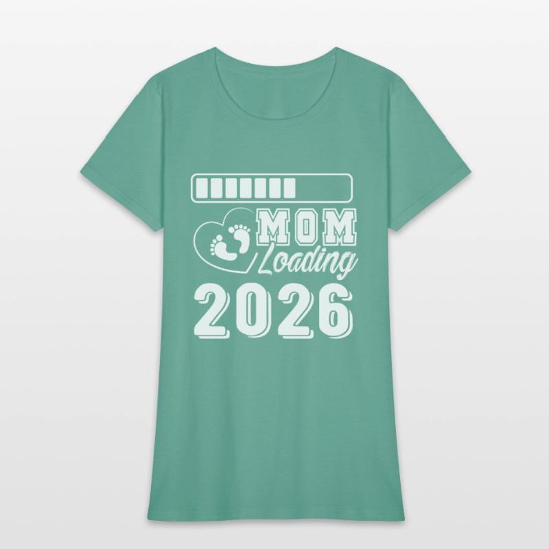 Mom Loading 2026 Baby Feet Heart Expecting
