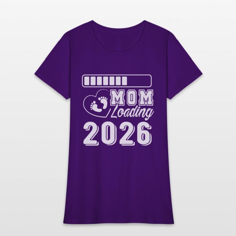 Mom Loading 2026 Baby Feet Heart Expecting