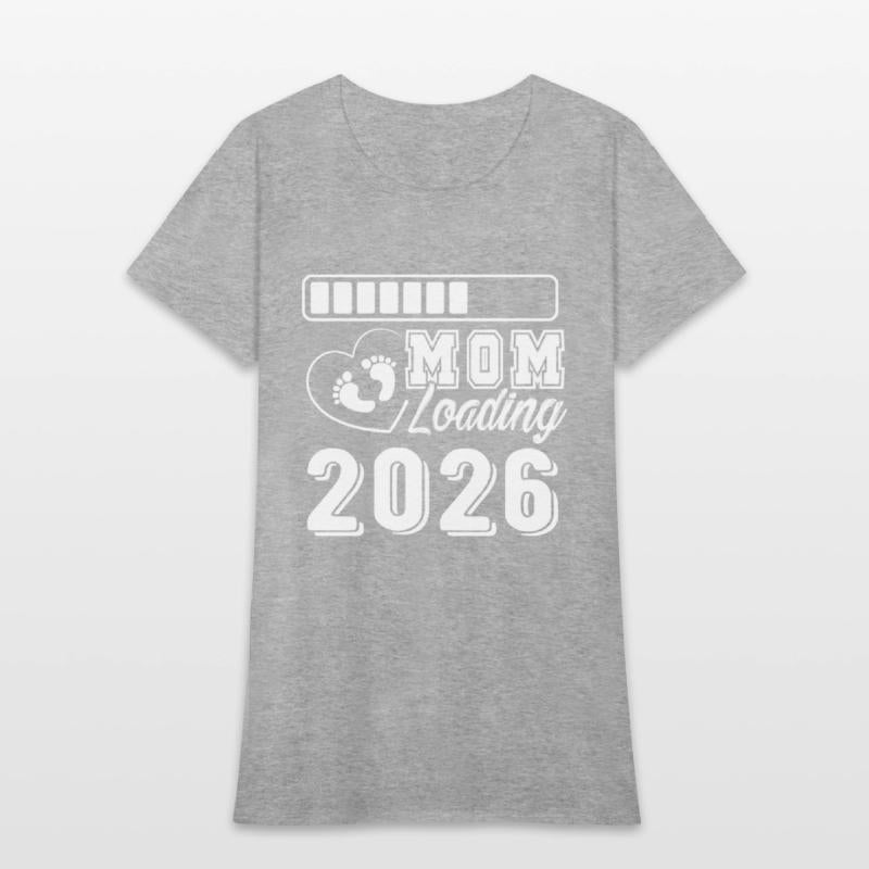 Mom Loading 2026 Baby Feet Heart Expecting