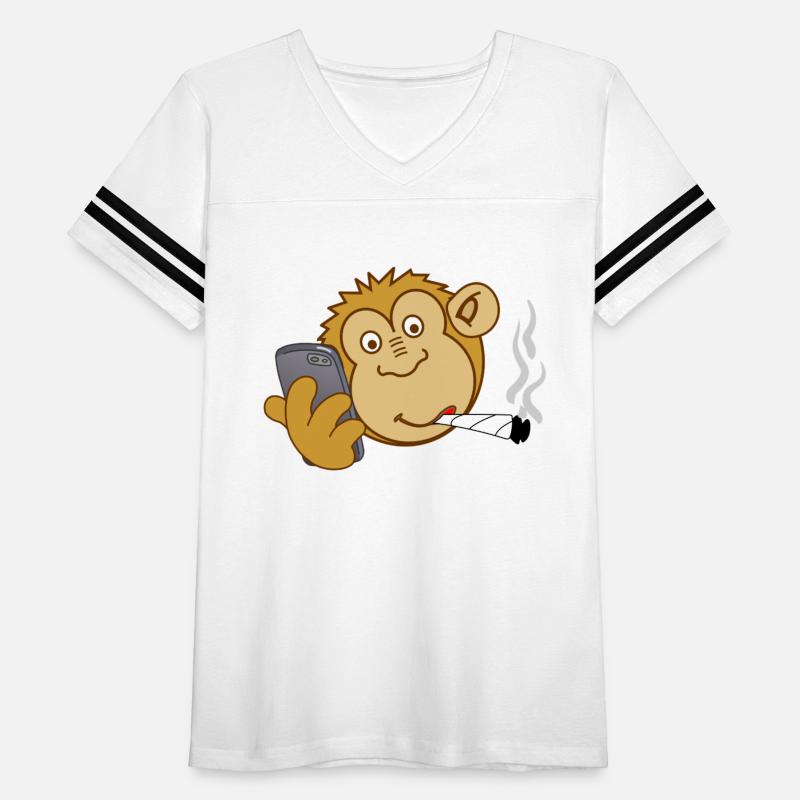 Monkey with Phone and Joint – Modern Addiction