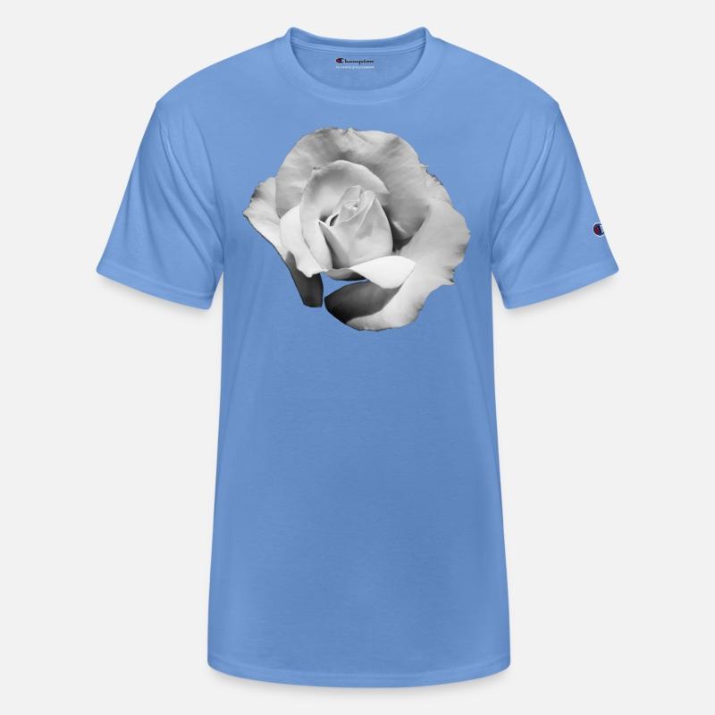 Monochrome white rose flower bud