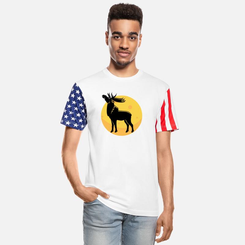 moose elk deer in the moon light