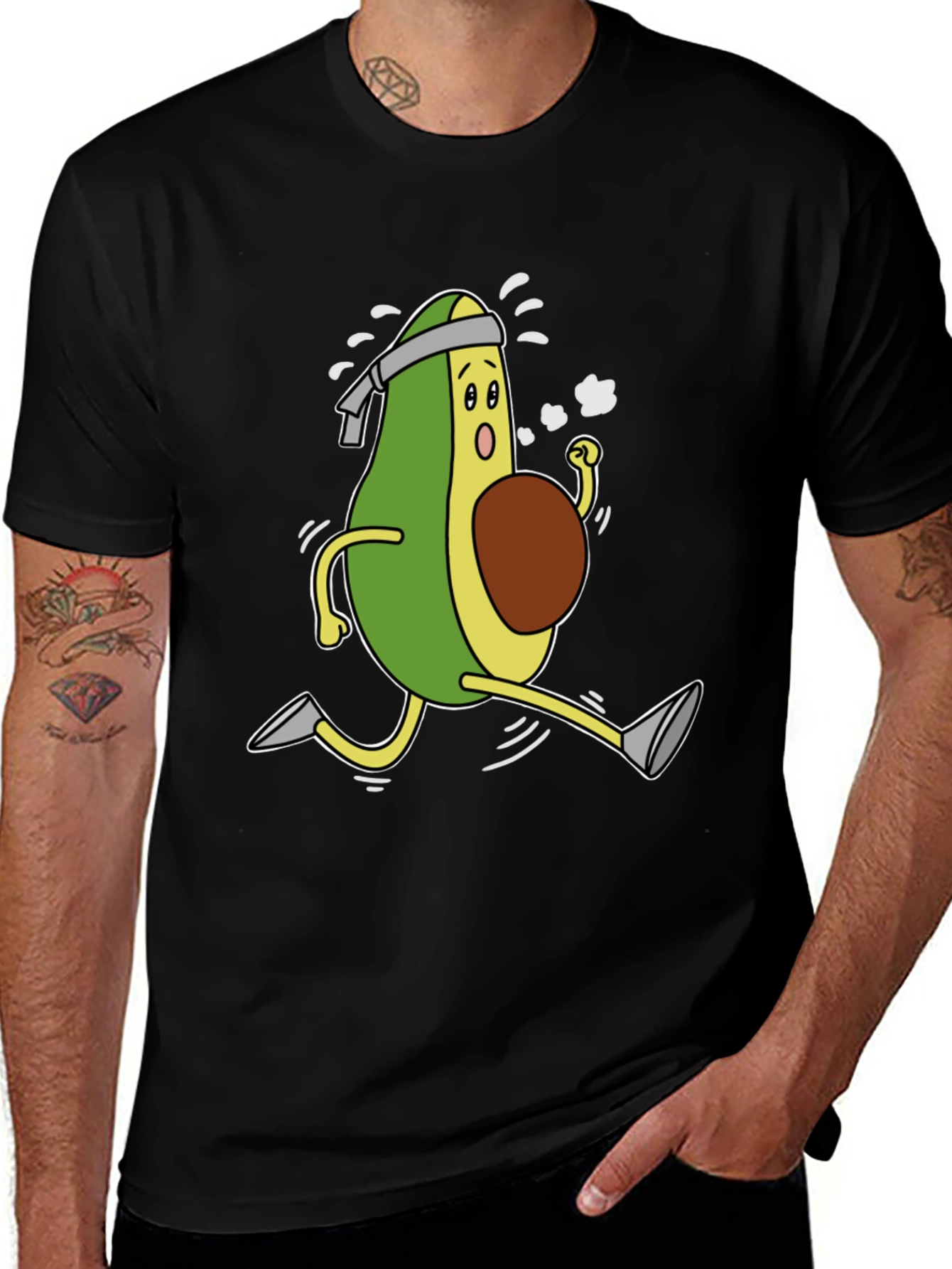 Running Avocado T-Shirt - Healthy Lifestyle Tee