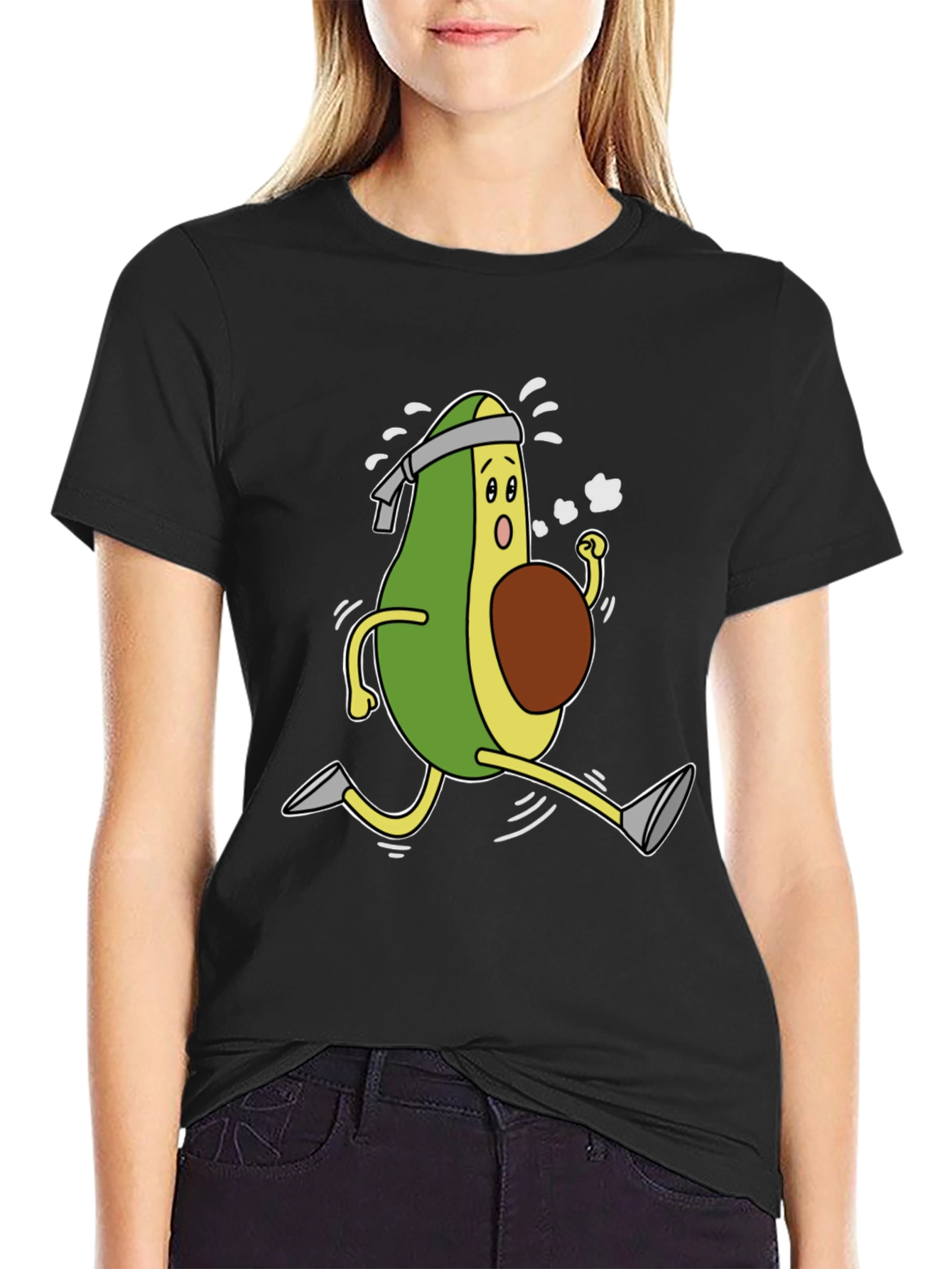 Running Avocado T-Shirt - Healthy Lifestyle Tee
