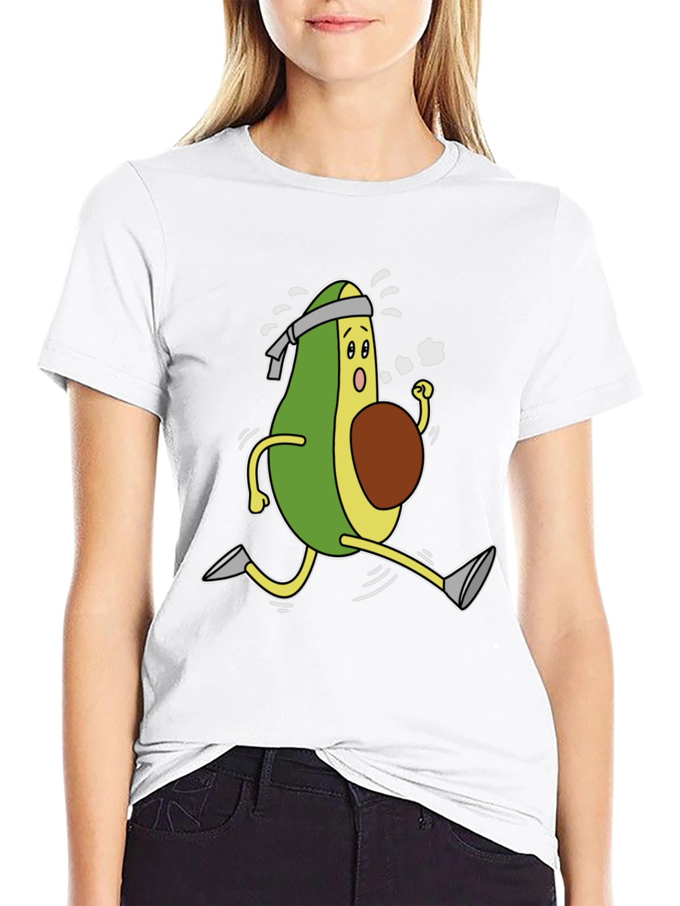 Running Avocado T-Shirt - Healthy Lifestyle Tee