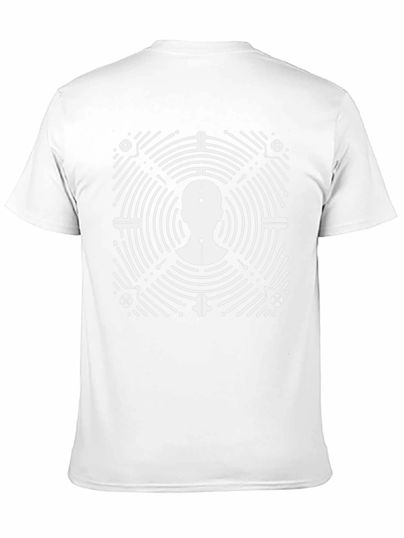Abstract Head T-Shirt - Black Graphic Tee