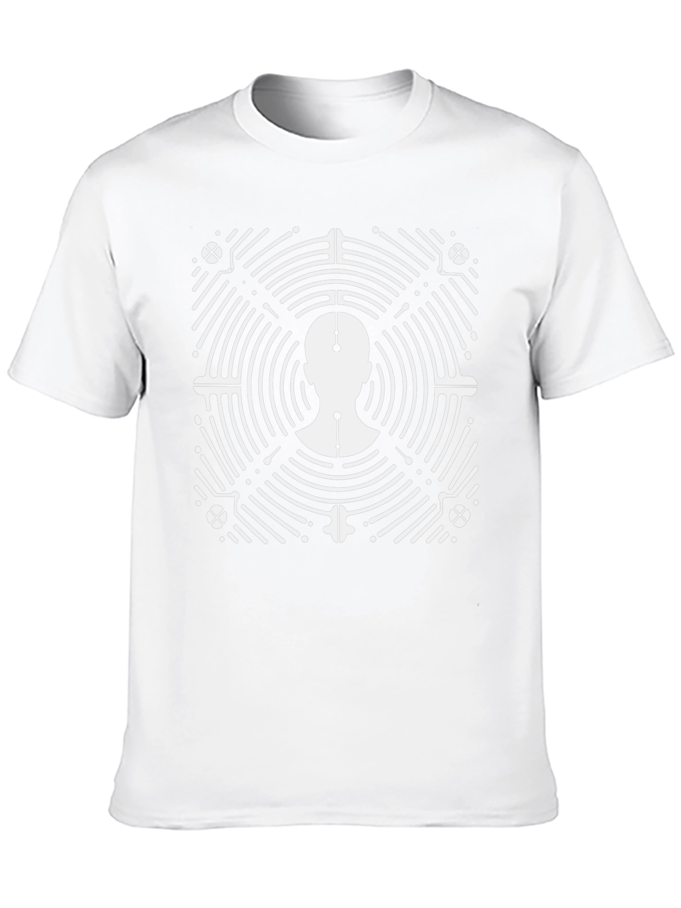Abstract Head T-Shirt - Black Graphic Tee
