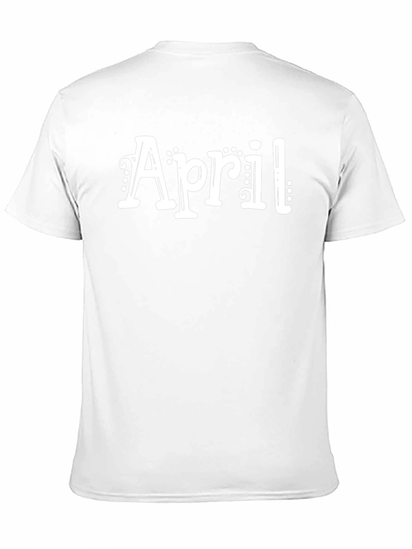 April Graphic Tee - Stylish Black Cotton T-Shirt