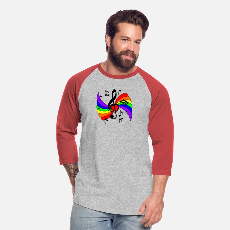 Music clef with rainbow and musical notes