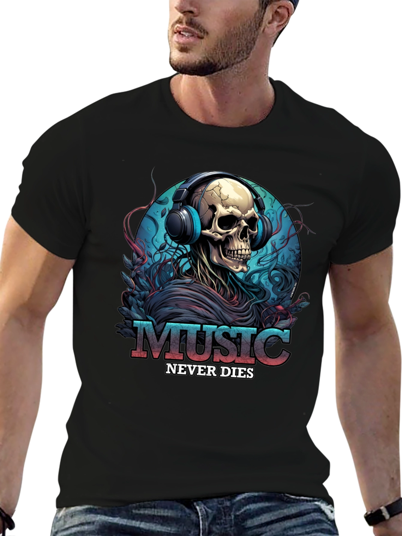 Music Never Dies Graphic T-Shirt