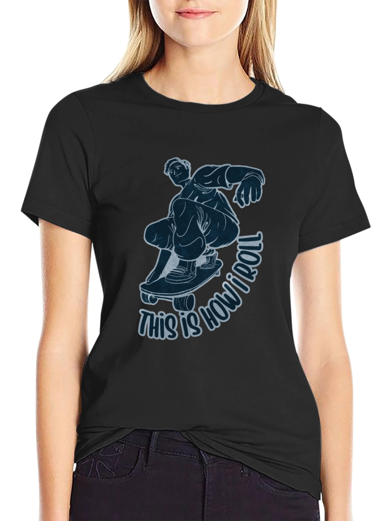 Skateboarder Graphic Tee - This Is How I Roll