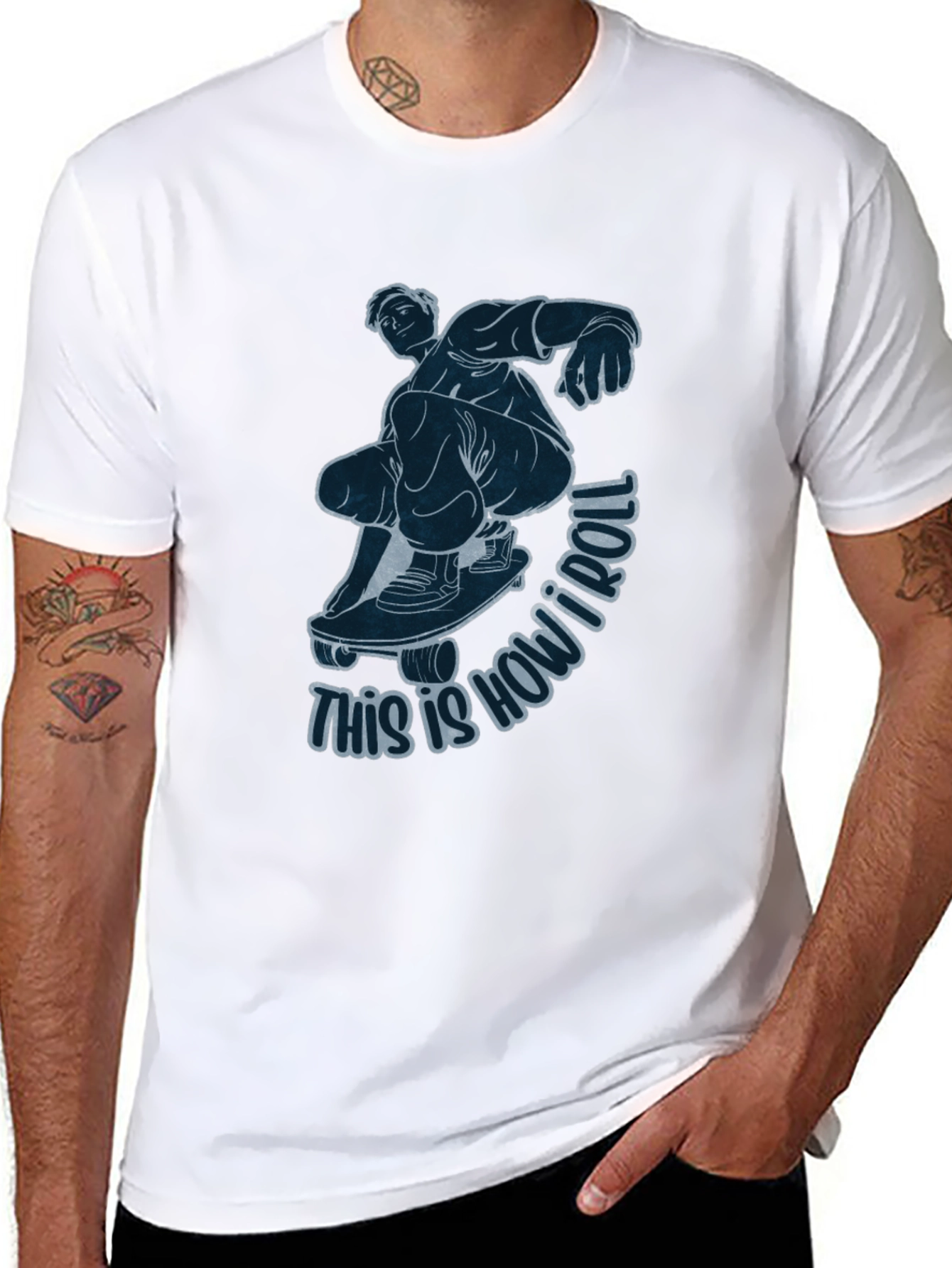 Skateboarder Graphic Tee - This Is How I Roll