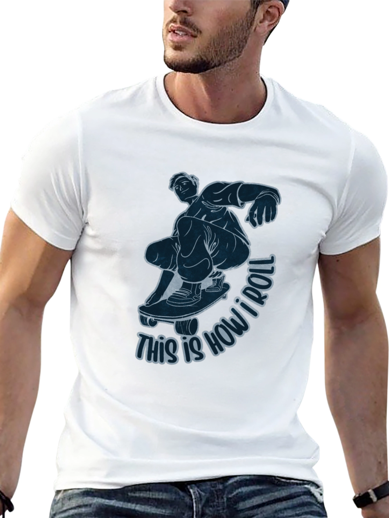 Skateboarder Graphic Tee - This Is How I Roll