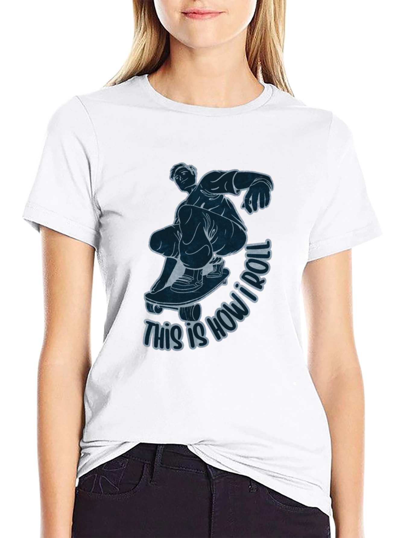 Skateboarder Graphic Tee - This Is How I Roll
