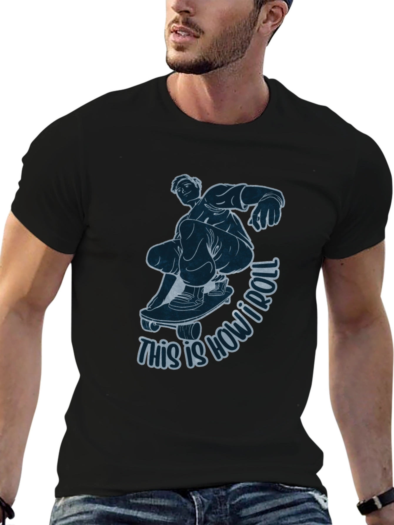 Skateboarder Graphic Tee - This Is How I Roll