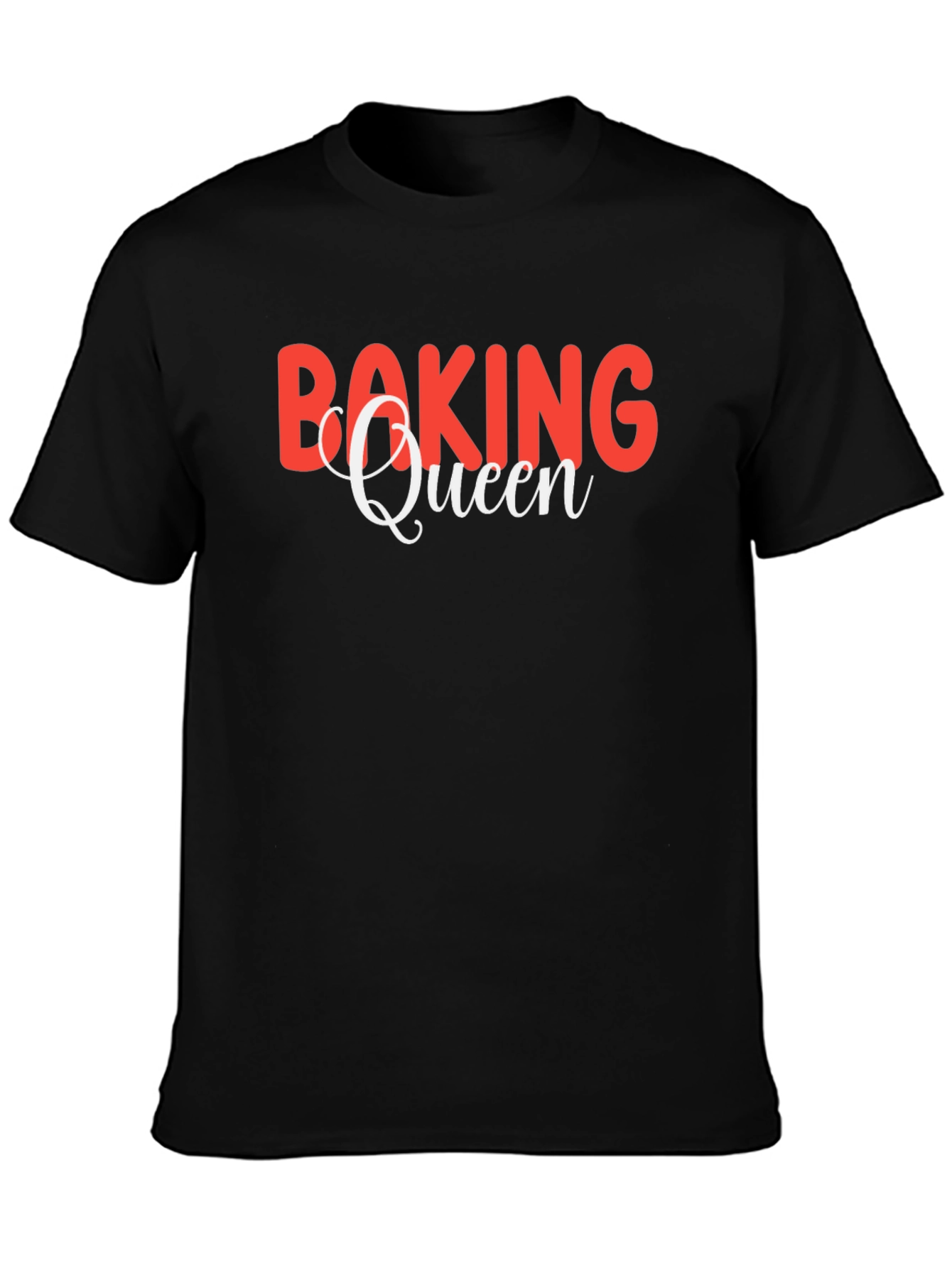 Baking Queen Black T-Shirt - Baking Lover