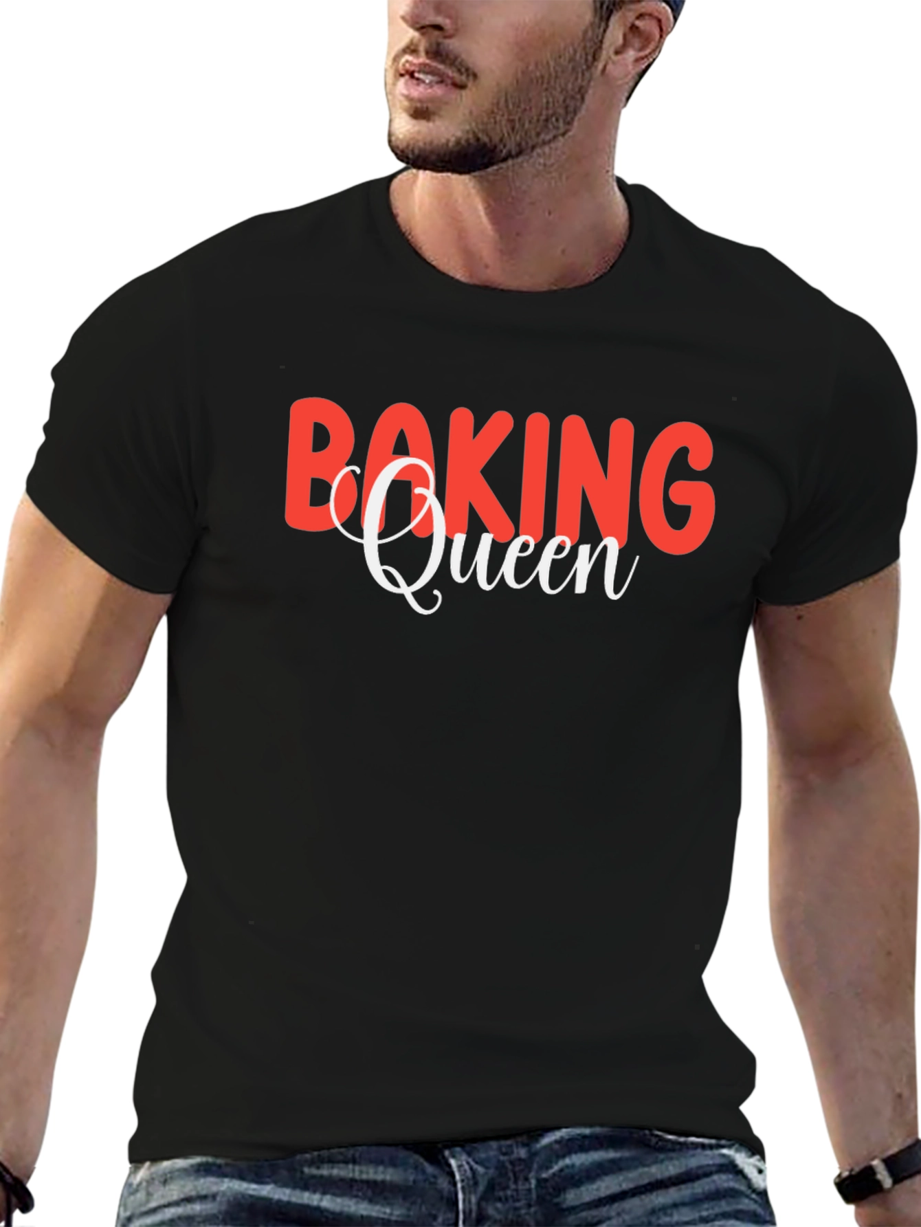 Baking Queen Black T-Shirt - Baking Lover