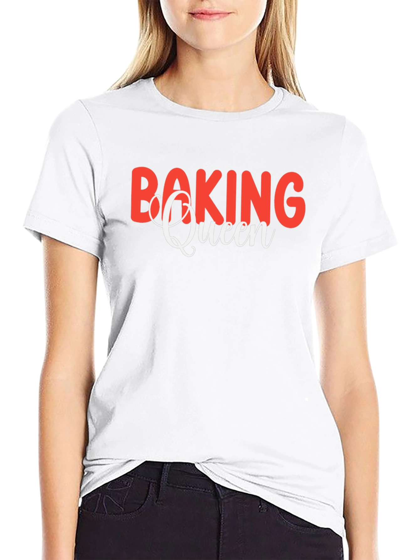 Baking Queen Black T-Shirt - Baking Lover