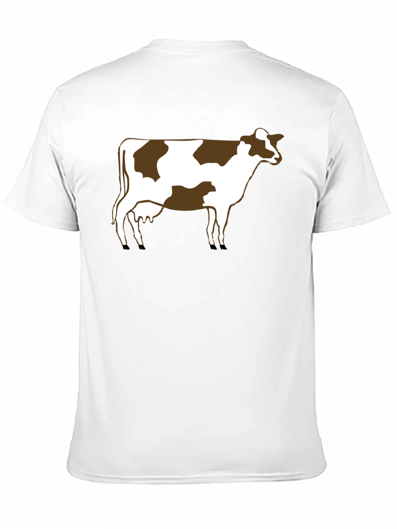 Cow Print T-Shirt - Casual Black Tee