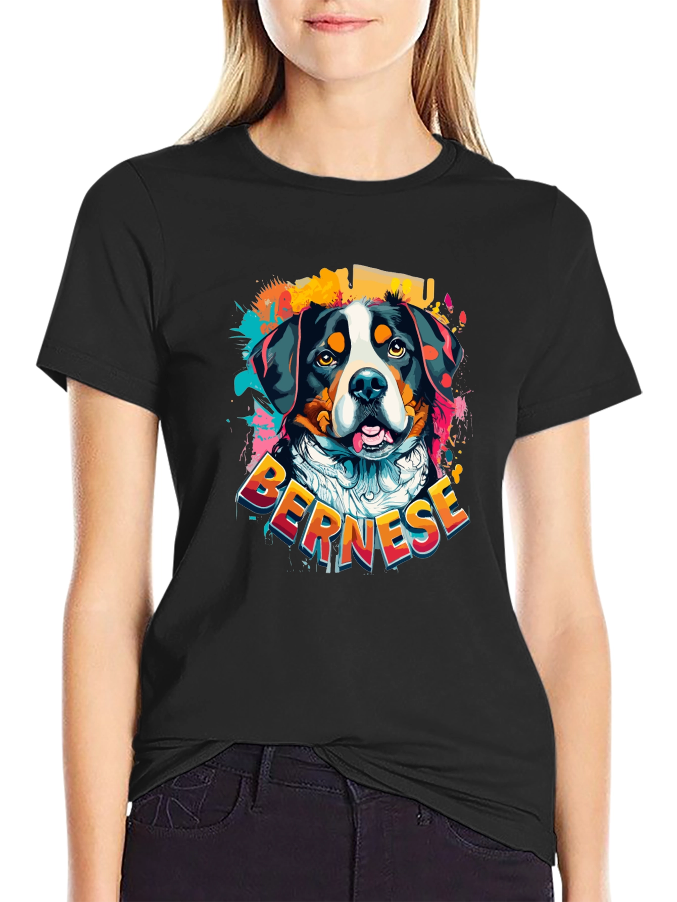 Bernese Mountain Dog Graphic T-Shirt