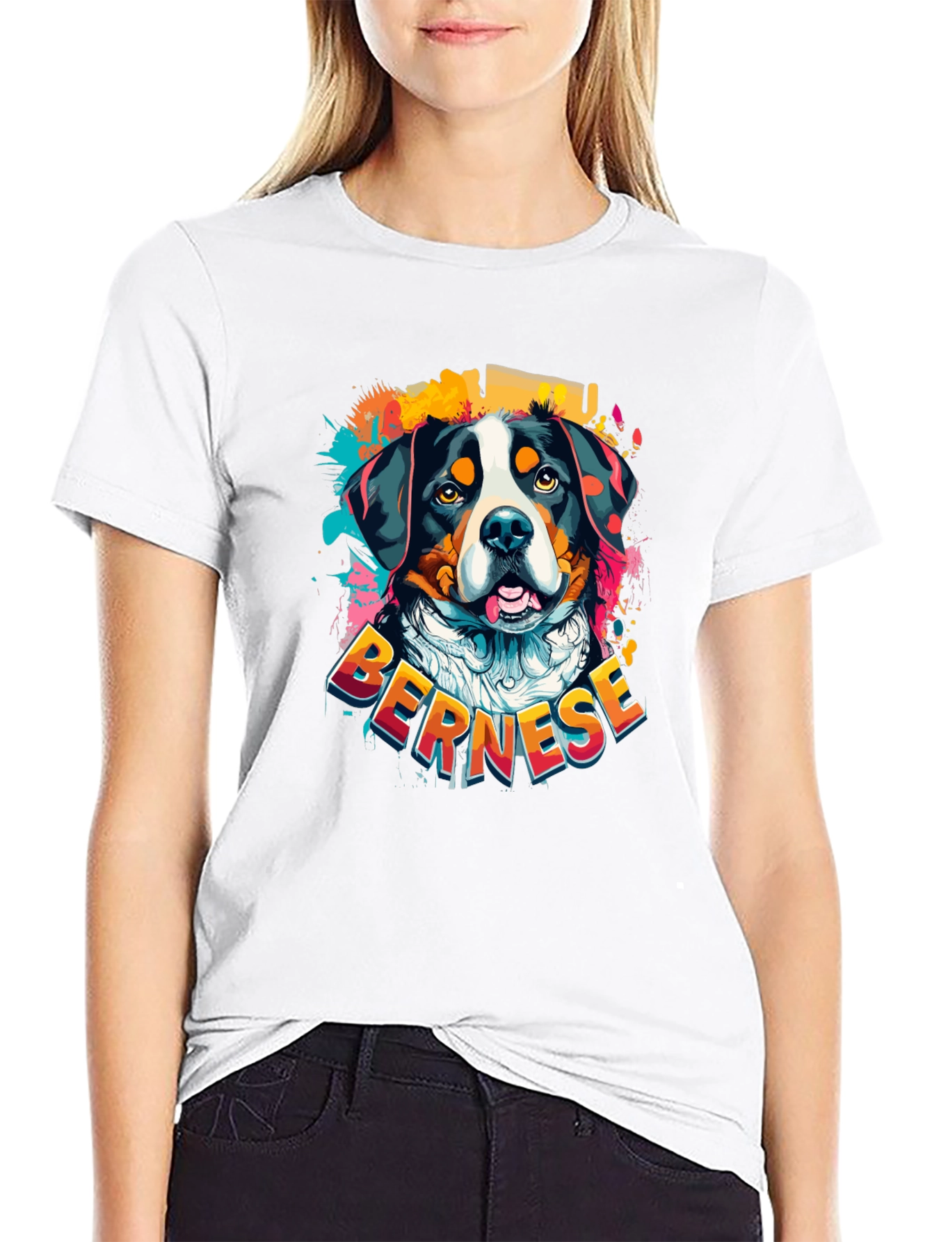 Bernese Mountain Dog Graphic T-Shirt