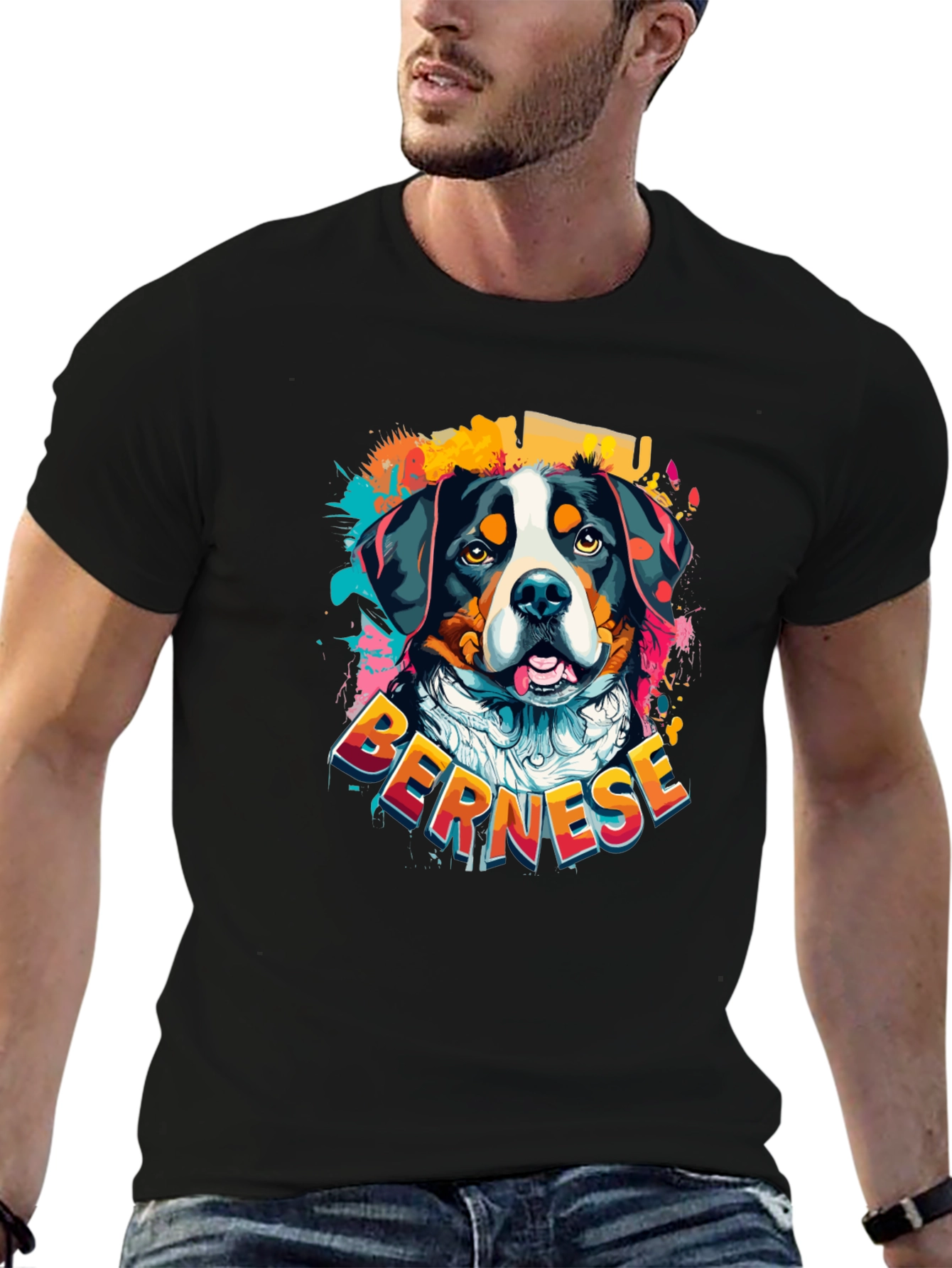 Bernese Mountain Dog Graphic T-Shirt