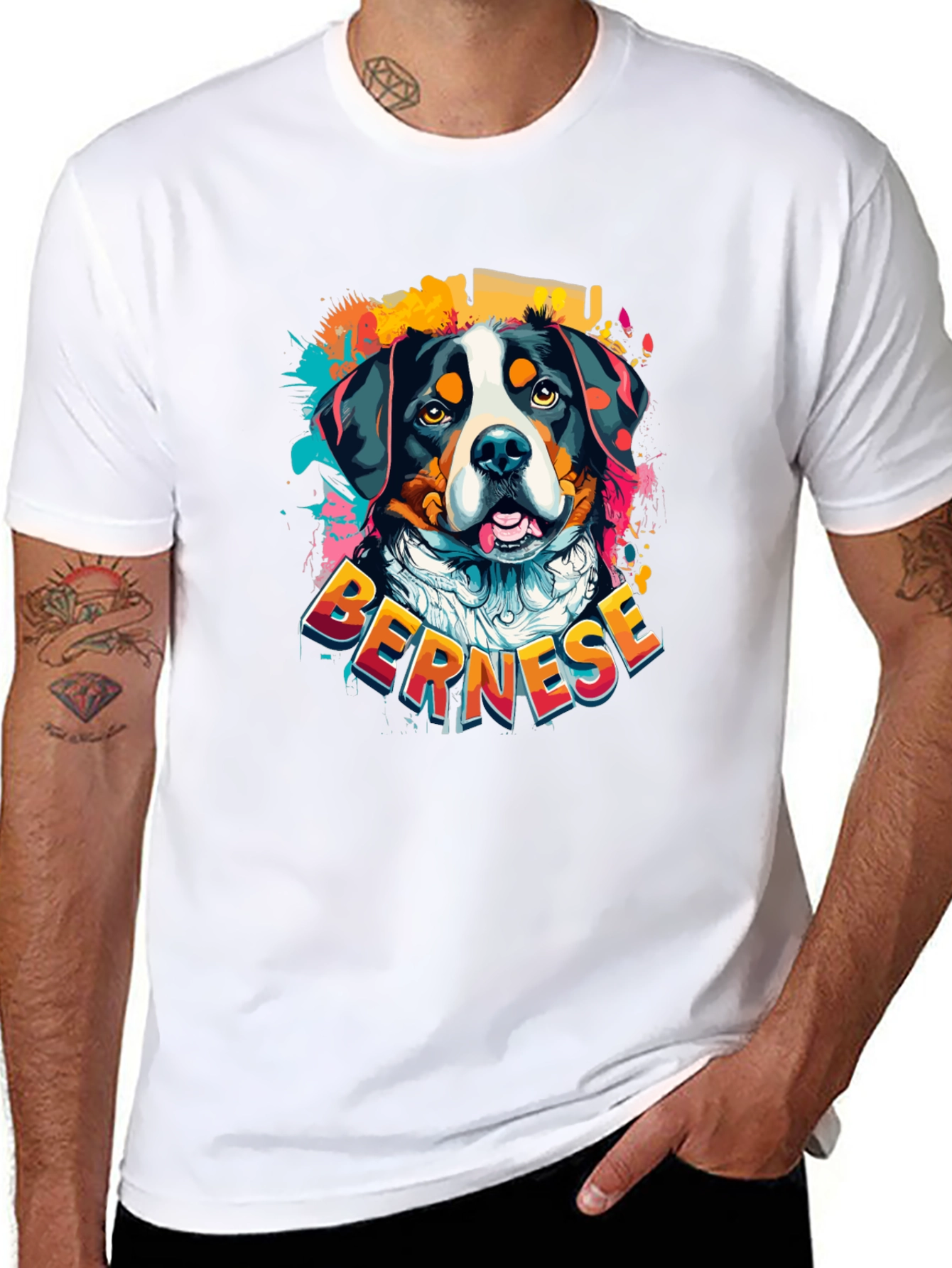 Bernese Mountain Dog Graphic T-Shirt