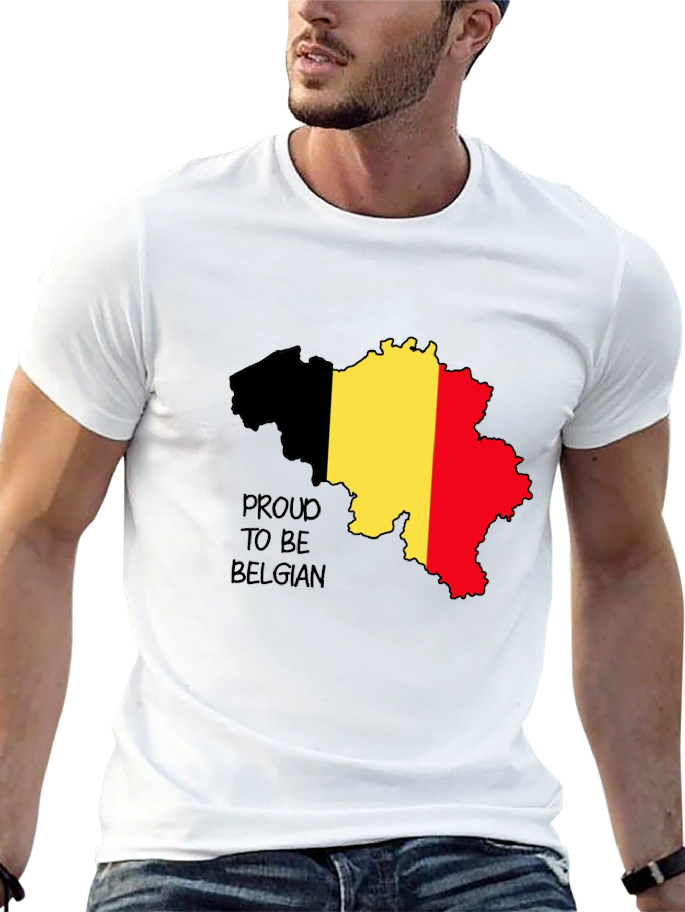 Proud to be Belgian Black T-Shirt