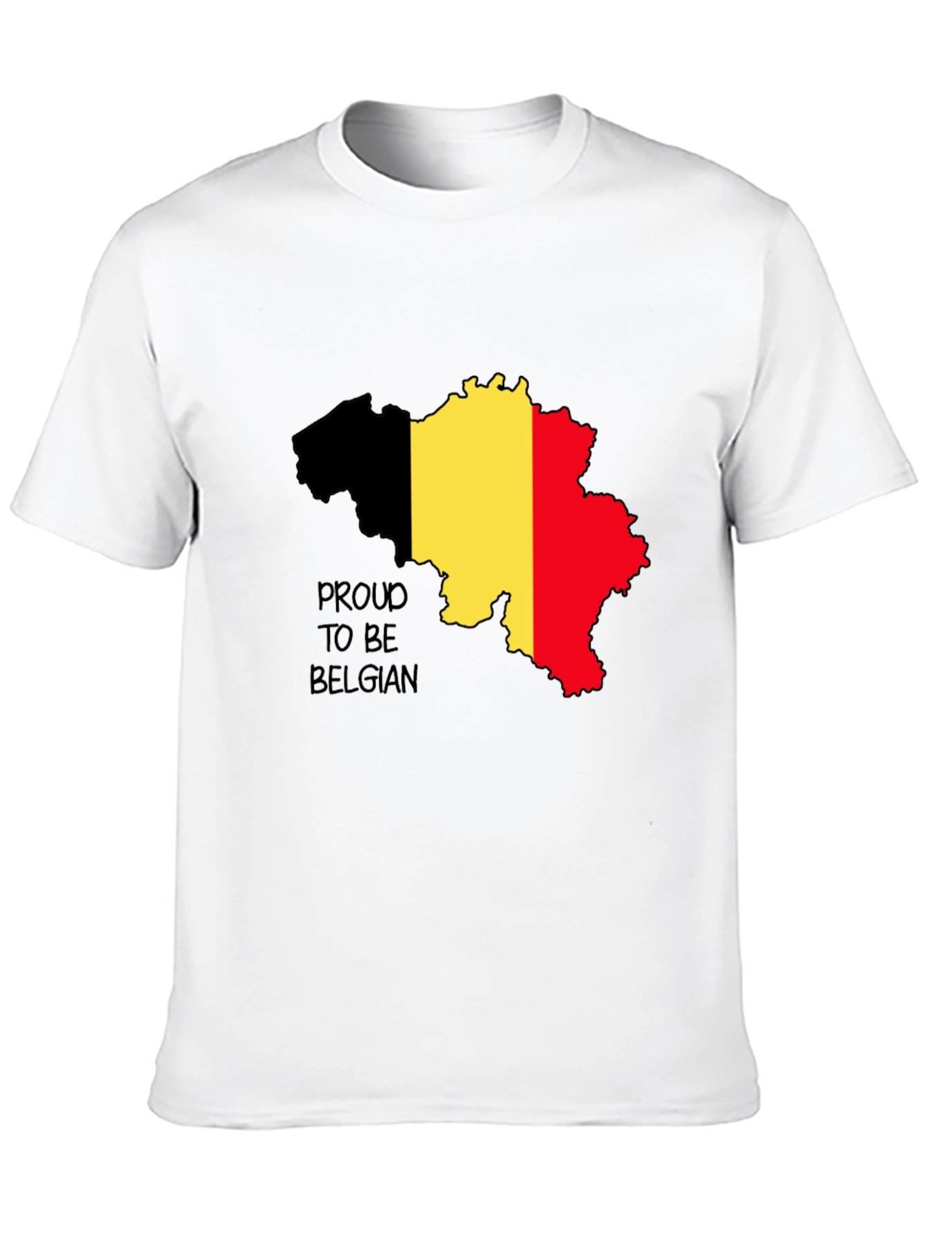 Proud to be Belgian Black T-Shirt